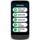 SWISSVOICE S510-M met wallet hoesje, senior mobiele telefoon met whatsapp en videobellen