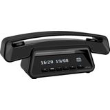 Alcatel E-pure Premium DECT Huistelefoon zwart: Stijlvol & Veilig met Blokkeerfunctie & Antwoordapparaat