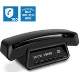 Alcatel E-pure Premium DECT Huistelefoon zwart: Stijlvol & Veilig met Blokkeerfunctie & Antwoordapparaat