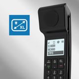 Alcatel E-pure Premium DECT Huistelefoon zwart: Stijlvol & Veilig met Blokkeerfunctie & Antwoordapparaat