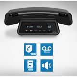 Alcatel E-pure Premium DECT Huistelefoon zwart: Stijlvol & Veilig met Blokkeerfunctie & Antwoordapparaat