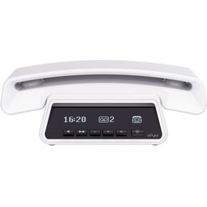 Alcatel E-pure Premium DECT Huistelefoon wit: Stijlvol & Veilig met Blokkeerfunctie & Antwoordapparaat