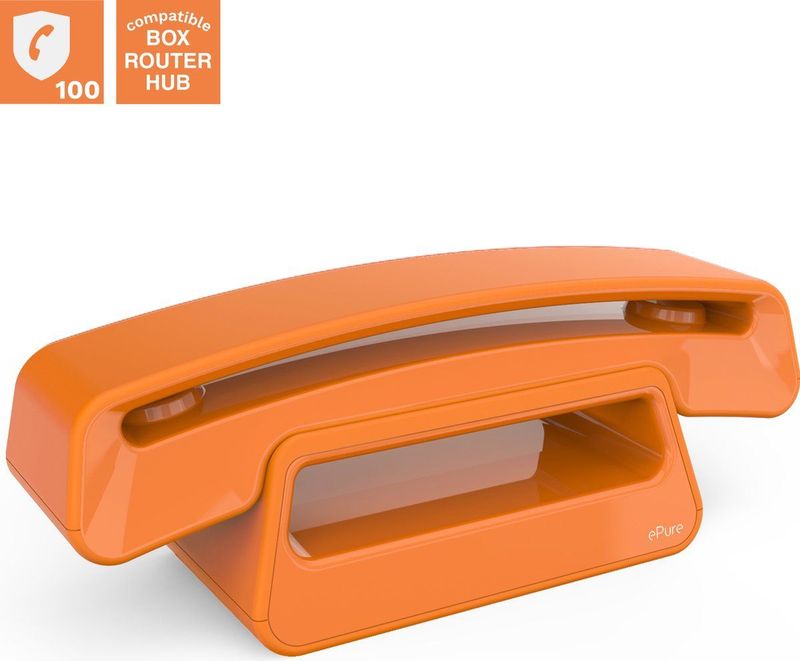 Alcatel E-pure Iconic Dect huistelefoon Oranje : Stijlvol, functioneel, elegant en goed doordacht