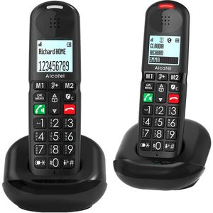 Alcatel Draadloze telefoon E260 S-Voice met antwoordapparaat en oproepblokkering Zwart - Draadloze telefoon | fnac België