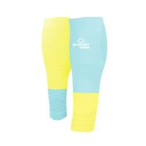 bv sport elite evolution calf compression sleeves blue yellow
