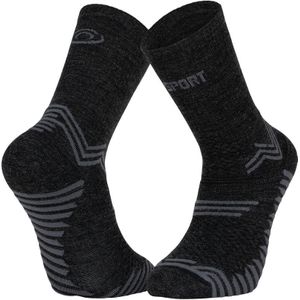 bv sport trail ultra  merinos sokken antraciet grijs