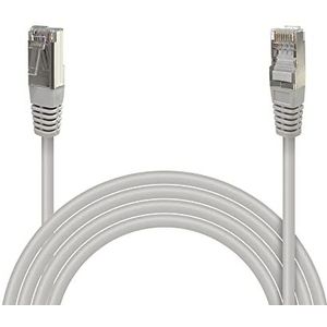 Waytex 32120 Ethernet-kabelnetwerk RJ45 Cat 5e FTP 100 MHz afgeschermd – compatibel met pc, router, modem, switch spelconsoles, tv, netwerkversterker, 20 m, grijs