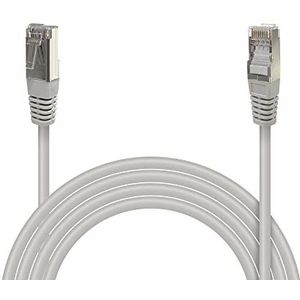 Waytex 32120 Ethernet-kabel, RJ45, Cat5e, FTP 100 MHz, afgeschermd, compatibel met PC, router, modem, switch, gameconsoles, tv, netwerkversterker, 20 m, grijs