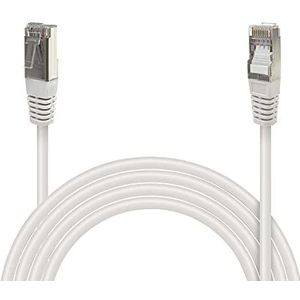 Waytex 33549 netwerkkabel RJ45 Cat 6 FTP 250 MHz afgeschermd 100% koper - compatibel met pc, printer, box, router, netwerkswitch, gameconsoles, tv, 20 m, wit