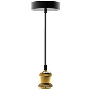 Xanlite Ophanglamphouder - Ophanglamp - Elektrische draad voor ophanging - Elektrische contactdoos - Gouden fitting hanglamp - Vintage stijl - SDVEG