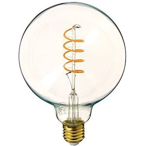 LED lamp E27 Vintage Globe G125 fitting E27 - gloeilamp vintage E27 LED filament stralingshoek 320° - lamp globe E27 LED 4W komt overeen met 28W 300lm - warm wit - RFDE280B125S Xanlite