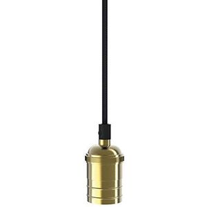 Xanlite Cosdeail SDVEL Hanglamp, elektrische draad voor hanglamp, lamp met elektrisch stopcontact, hanglamp van messing, kleur goud, kleur goud