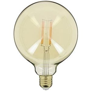 Xanlite Ledlamp E27 Vintage G125 fitting E27 – lamp vintage E27 LED hoek verlichting 320° – lamp filament E27 7W komt overeen met 50 W 638 lm – gloeilamp Globe E27 LED licht warm wit – RFDE800B125A