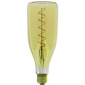 Decoratieve ledlamp met amberkleurige glazen fles, E27-fitting, 4 W cons. (30 W eq.), 350 lumen, warm wit licht