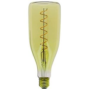 Ledlamp E27 vintage decoratieve fles glas barnsteen fitting E27 vintage gloeilamp E27 LED stralingshoek 320° stralingshoek gloeilamp E27 4W komt overeen met 30 W 350 lumen warm wit licht RFDE4 00B10 0A Xanlite