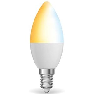 Xanlite Kozii KV470FCCT Ledlamp met E14-fitting, met dimfunctie van helderheid, Alexa en Google Home, E14 aangesloten gloeilamp, 400 lumen