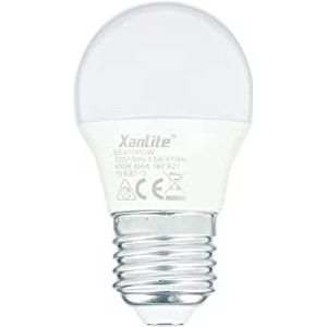 Xanlite EE470PCW P45 Klassieke fitting E27, gloeilamp, stralingshoek 200 E27, 5,3 W, komt overeen met 40 W, ledverlichting, neutraal licht, EE470 PCW, neutraal wit