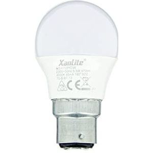 Xanlite EB470PCW P45 klassieke fitting B22 lampen bajonet stralingshoek 200 5,3 W komt overeen met 40 W LED B22 470 LM-lamp bajonet neutraal licht - EB470PCW, neutraal wit