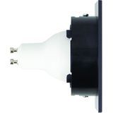 Xanlite SP50CAN LED plafondinbouwlamp, spot-inbouwlamp, GU10, 50 W, 2700 K, vierkant, draaibaar, zwart IP20-SP50CAN