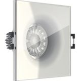 Xanlite - PAK3SP50CIP44BCW – set met 3 ledspots – inclusief lamp – inbouwlamp – energie-efficiëntieklasse A+ – lichttemperatuur 4000 K – vierkant, wit IP44