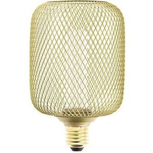 Xanlite - RFDHE150CCAL – decoratieve lamp voor kooi, cilinder – fitting E27 – hologram – warm wit – kleurtemperatuur 1800 K – 4 W – goudkleurig – laag stroomverbruik