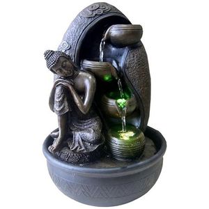Zen'Light Krishna Kamerfontein met pomp en ledverlichting, kunsthars, Eén maat