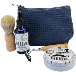 Mas du Roseau - Reisset - Scheerset - barberset voor mannen - scheer kadoset compleet