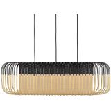 Forestier Bamboo Oval M hanglamp zwart