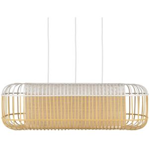 Forestier Bamboo Oval L hanglamp wit