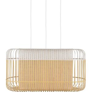 Forestier Bamboo Oval XL Hanglamp Wit