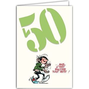 Gaston Lagaffe GLCT-6056 verjaardagskaart 50 jaar