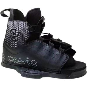 Coasto - Diamond wakeboard schoenen - verstelbare maat 39 tot 46 - laarzen voor wakeboard - vetervergrendelingssysteem - open schoenen - heren en dames - zwart