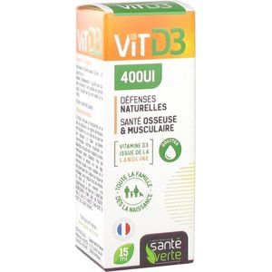 Santé Verte Vitamine D3 400IU 15 ml
