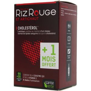 Santé Verte Rode Rijstgist 120 Tabletten