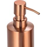 MSV Zeeppompje/dispenser - Kyoto - rvs - koper kleur - 6 x 18 cm - 260 ml