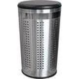 MSV Wasmand Dubai- rvs metaal - zwarte deksel - 46 liter compartiment - 35 x 60 cm