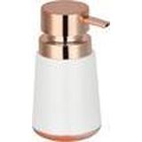 MSV Zeeppompje/dispenser - Coruna - PS kunststof - wit/koper - 8 x 15 cm - 250 ml