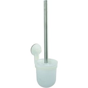 MSV Toiletborstel en wandhouder, wit, mat