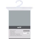 MSV - Douchegordijn - Lichtgrijs - Gerecycled Polyester - 180 x 200 cm