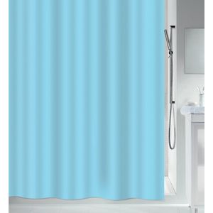 Douchegordijn - lichtblauw - gerecycled peva kunststof - 180 x 180 cm - wasbaar - Douchegordijnen
