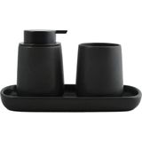 MSV - Maonie - Zeepdispenser - Mat Zwart - Keramiek 300ml