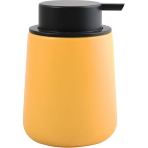 MSV Zeeppompje/Dispenser Malmo - Keramiek - Saffraan Geel/Zwart - 8,5 X 12 cm - 300 ml