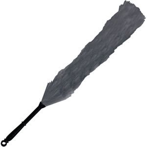 MSV Plumeau/stofborstel/duster - hand stoffer - grijs - 61 cm