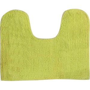 MSV WC/Badkamerkleed/badmat - voor op de vloer - appelgroen - 45 x 35 cm - polyester/katoen