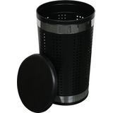 MSV Wasmand Dubai - rvs metaal - zwart - 46 liter compartiment - 35 x 60 cm