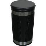 MSV Wasmand Dubai - rvs metaal - zwart - 46 liter compartiment - 35 x 60 cm