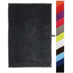 Chenille badteppich 60X90 cm grau