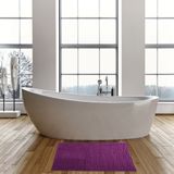 Badkamerkleedje/badmat tapijt voor op de vloer paars 60 x 90 cm - Badmatjes