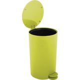 MSV Pedaalemmer - kunststof - appelgroen - 3L - klein model - 15 x 27 cm - Badkamer/toilet