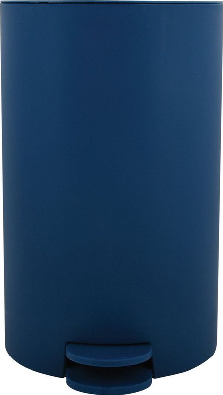 MSV Pedaalemmer - kunststof - marine blauw - 3L - klein model - 15 x 27 cm - Badkamer/toilet